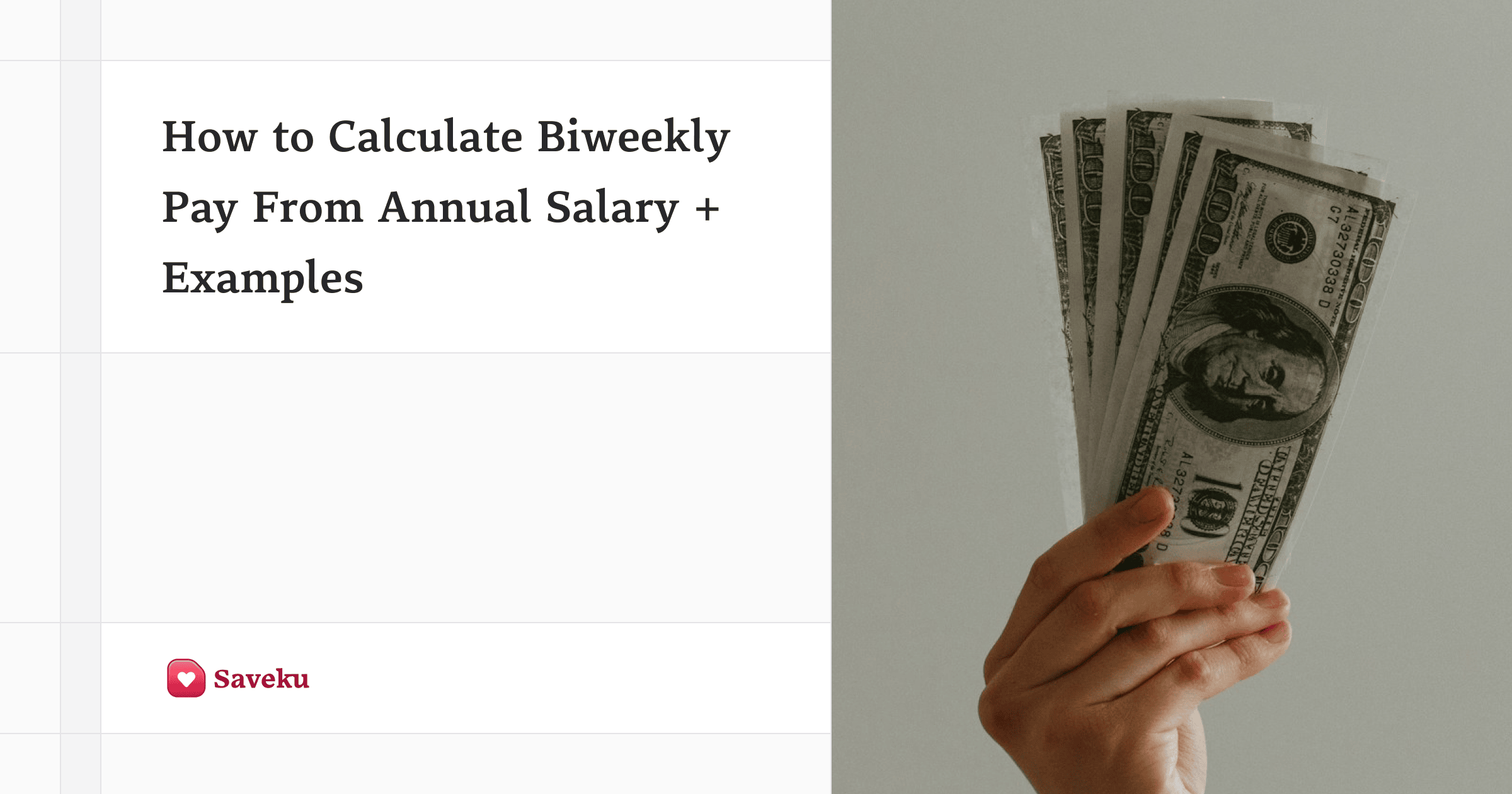 How to Calculate Biweekly Pay From Annual Salary + Examples